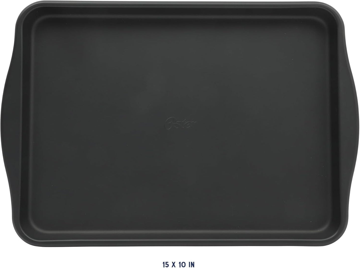 Oster Teston 15 x 10 Inch Nonstick Carbon Steel Cookie Baking Sheet - Matte Black