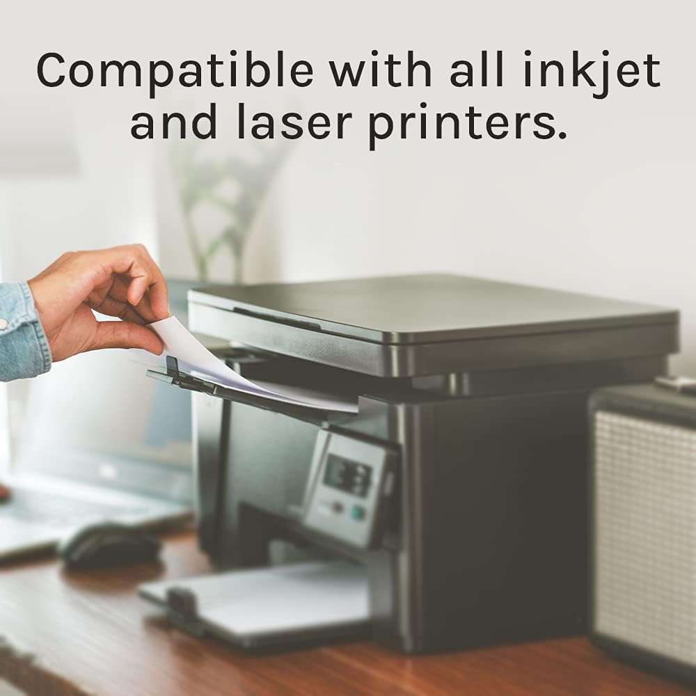 Premium Label Supply White Sticker FBA Labels – 4" x 3.33" – Laser/Inkjet Compatible – (6 per Sheet), 1000 Sheets - 6,000 Total Adhesive Labels