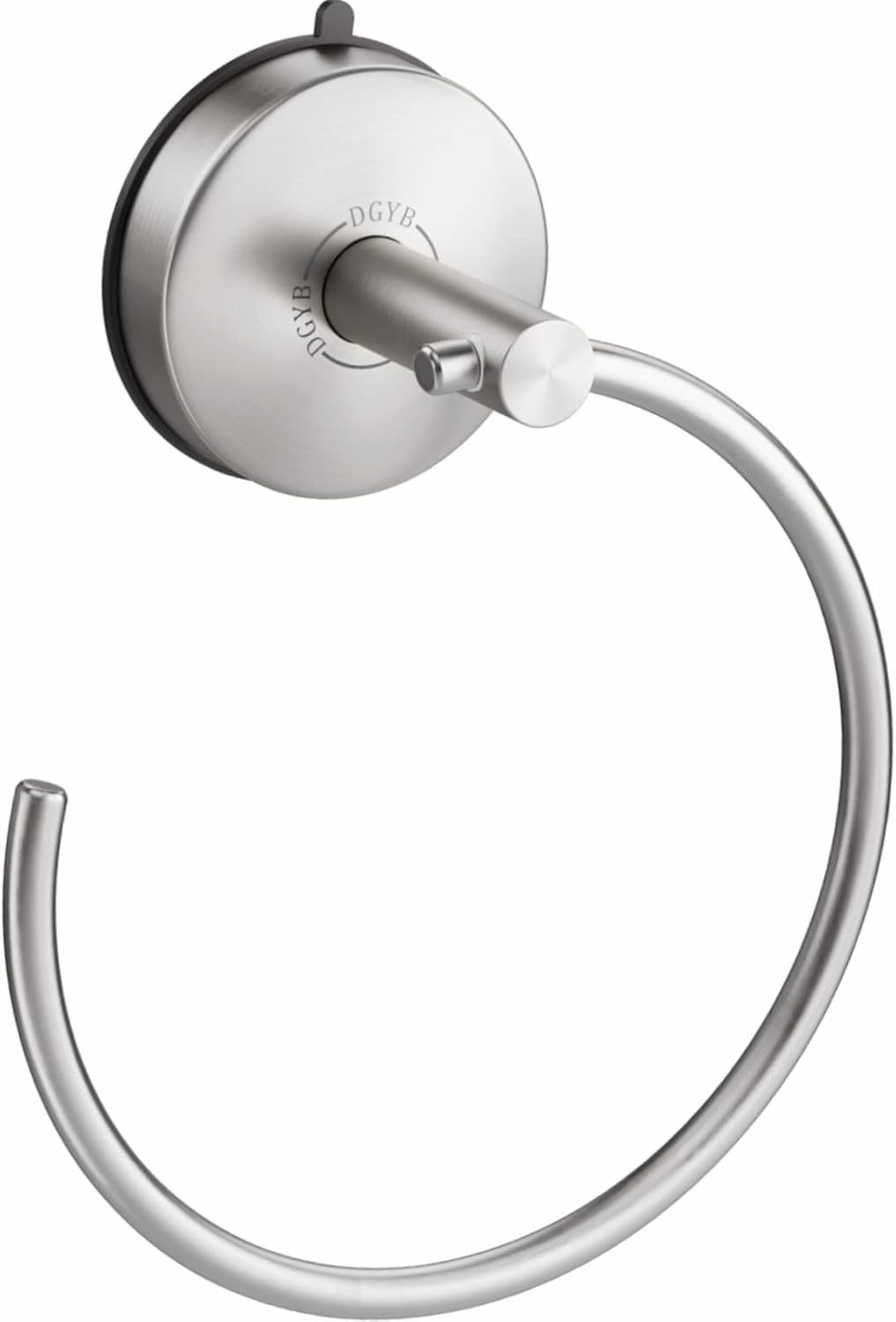 DGYB Suction Cup Hand Towel Ring Brushed Nickel Hand Towel Holder for Bathroom Wall SUS 304 Stainless Steel Kitchen Towel Hanger
