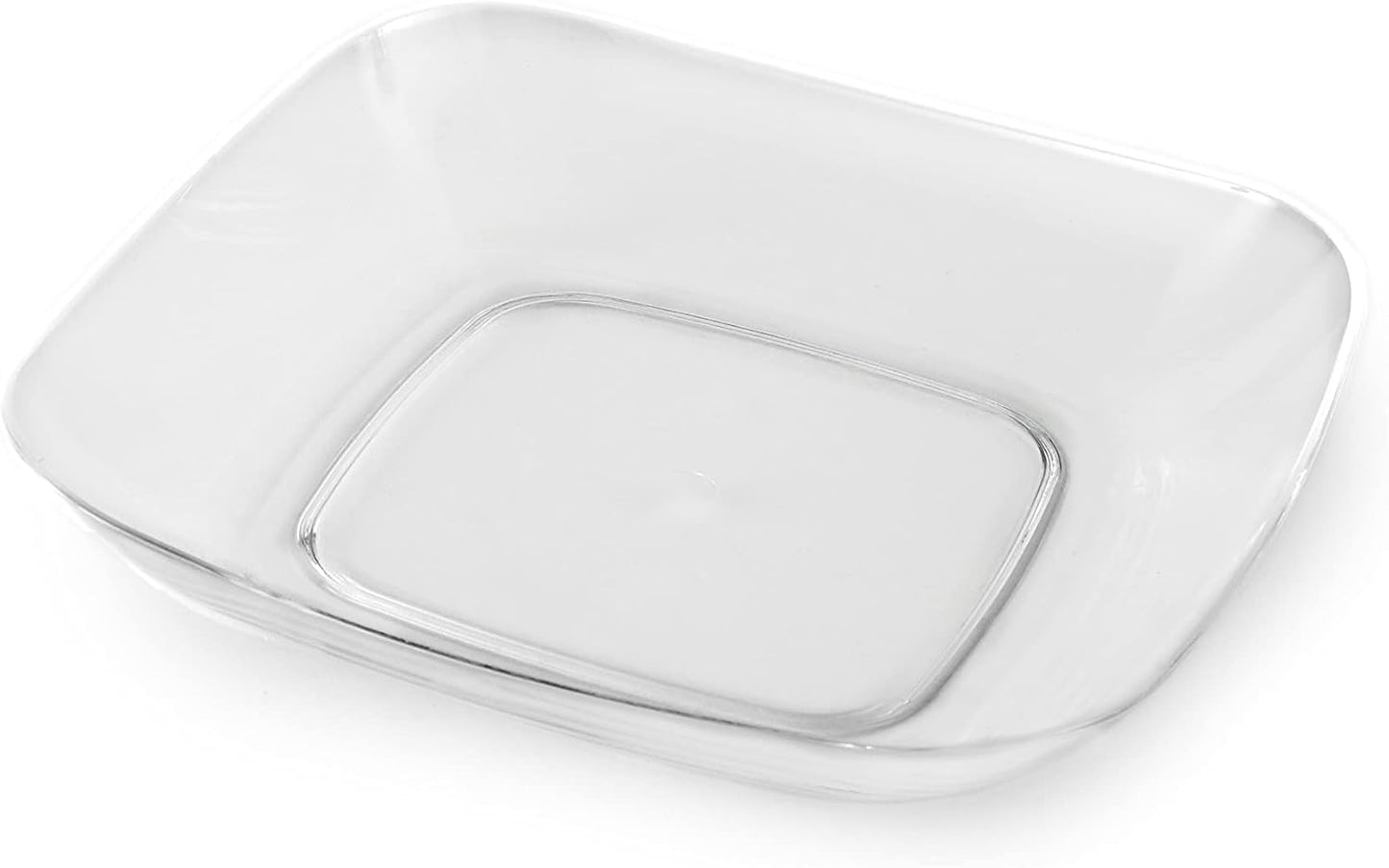 Huang Acrylic Small Square Plate | Dish For Dinning, Serving, Hosting | Durable Construction, Easy to Clean Premium Acrylic