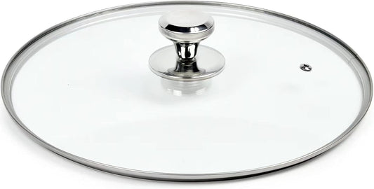 10.25 In Glass Lid for Frying Pan, Tempered Replacement Cover for All 10.25 inches Cookware for Skillets, Round Cast Iron, Cast Aluminium, Stainless Steel Pans &Pots