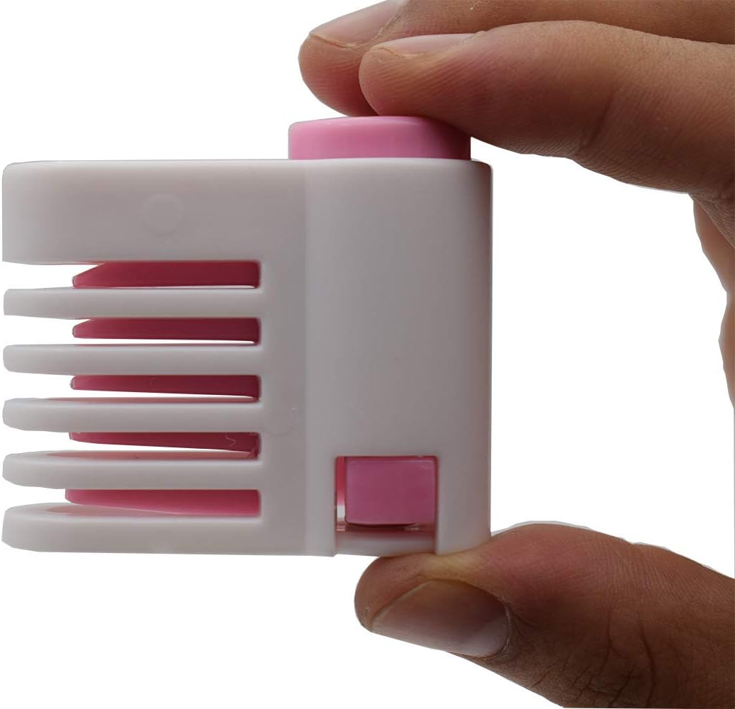 2PCS DIY Cake Slicer, Stratification Auxiliary, Bread Slice, Toast Cut, 5 Layers Leveler Slicer, Kitchen Fixator Tool (2, Pink)