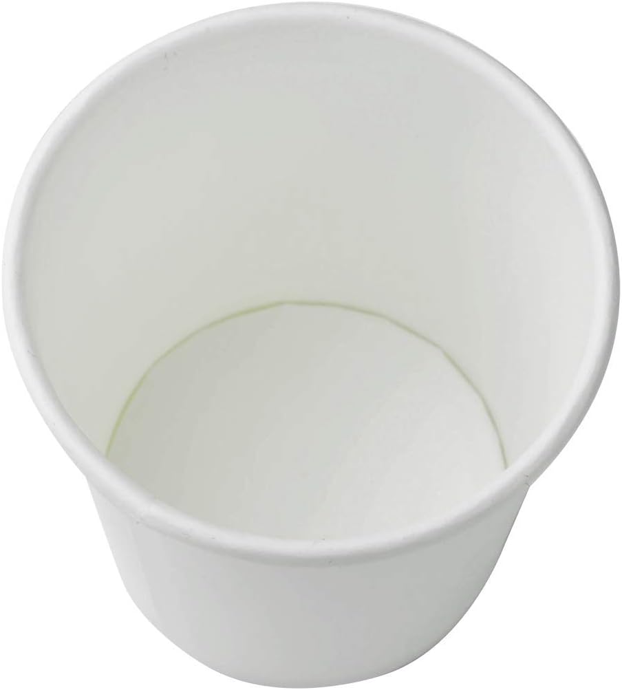 Karat 4oz Paper Espresso Coffee Cup, 1000 Count, Disposable Mouthwash Cup, Hot and Cold Drinks, White (C-K504W)
