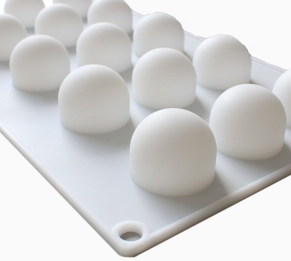 X-Haibei 3D Ice Ball Eyeball Chocolate Bath Bomb Round Soap Candy 1inch Maker Mold Silicone