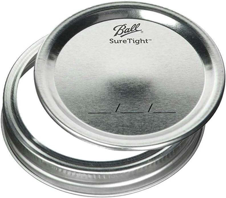 Ball Regular Mouth Glass Mason Jars with Lids and Bands, Used for Canning (Half Pint, 8 Ounce (Pack of 4))