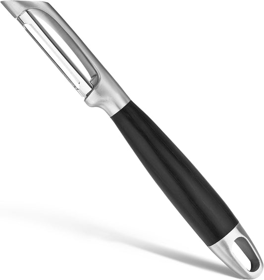 304 Stainless Steel Multi-Function Kitchen Peeler - With Solid Wood Handle, Sharp & Durable Blade, Effortlessly Peels Vegetables and Fruits, Essential Kitchen Tool