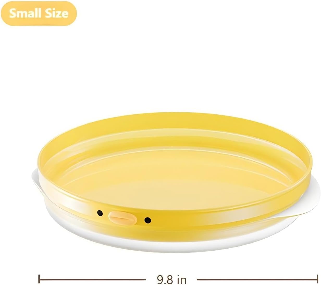 9.8 Inch Lazy Susan Turntable, 360-Degree Rotating Tray with Non-Slip Base, Creative Organizer for Spice Rack, Countertop, Cabinet, Pantry, as Decorative Display for Living & Dining Room