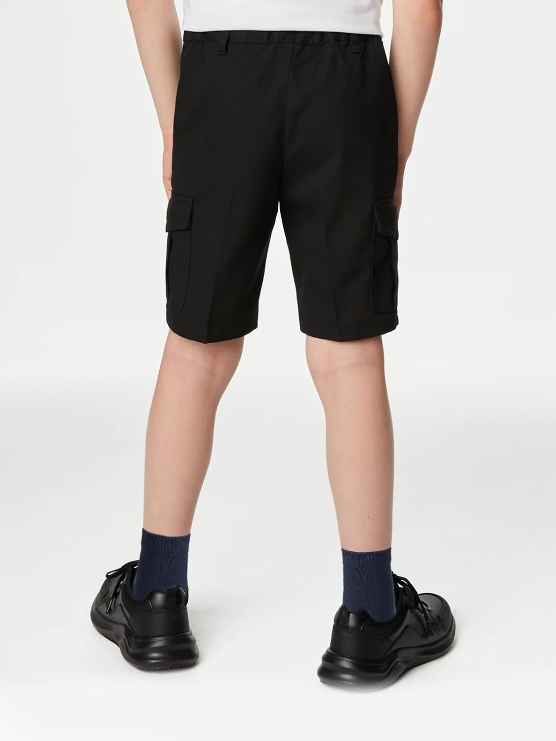 COTTON DAY Unisex Little Kids Youth Boys Girls Soft Cotton Crew Dress Socks Seamless Toe Black White Gray Navy 6 Pack