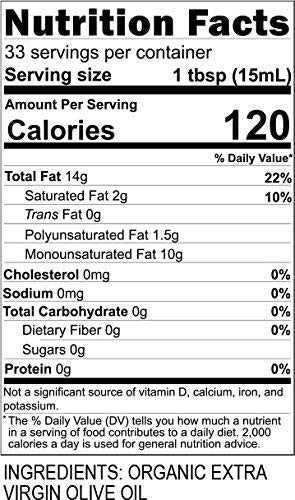 Blazing Bella Cold Pressed Extra Virgin Olive Oil - 16.9 Fl Oz (Pack of 1)