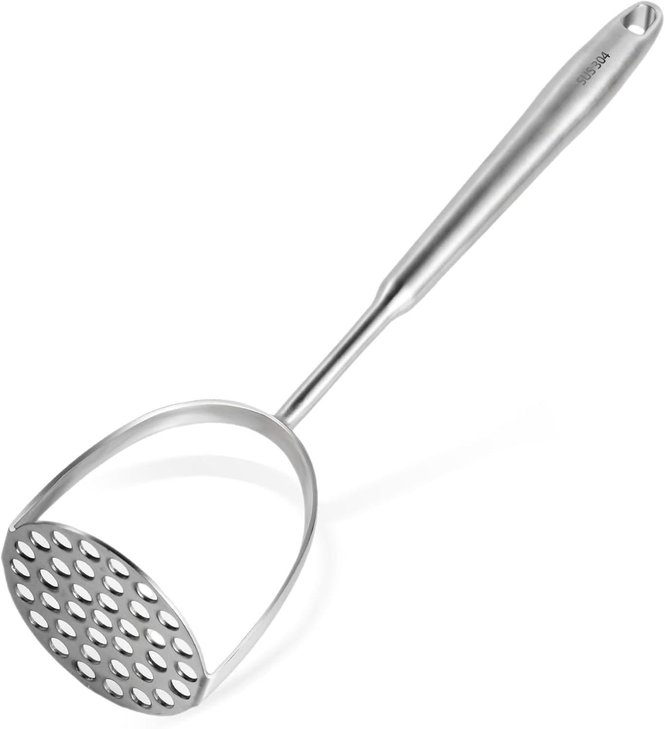 Potato Masher Stainless Steel,14Inch Long handle Potato Smasher, Mashed Potatoes Masher Kitchen Tool for Avocado,Potatoes, Beans, Vegetables, Large Heavy Duty Metal Mashing Utensil