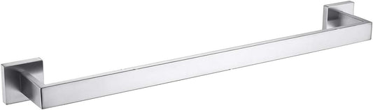 TASTOS 23.6 Inch Black Single Towel Bar Rack, SUS 304 Stainless Steel Bathroom Towel Bar Heavy Duty Towel Holder Kitchen Towel Rod, Wall Mount with Screws Towel Bar Rod Brushed Nickel Finish…