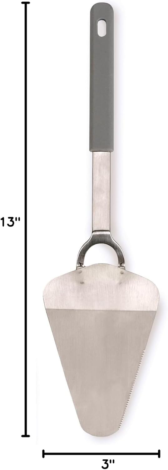 RSVP International Endurance Kitchen Tool Collection Flexible Stainless Steel, Dishwasher Safe, Pie Server