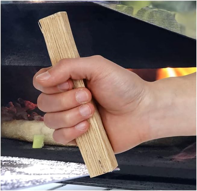 Mini Pizza Oven Wood 6 Inch Firewood Pizza Logs Naturally Cured White Oak Hardwood for Portable Wood Pizza Ovens 750 Cubic Inches, Approximately 12lbs (Cherry)