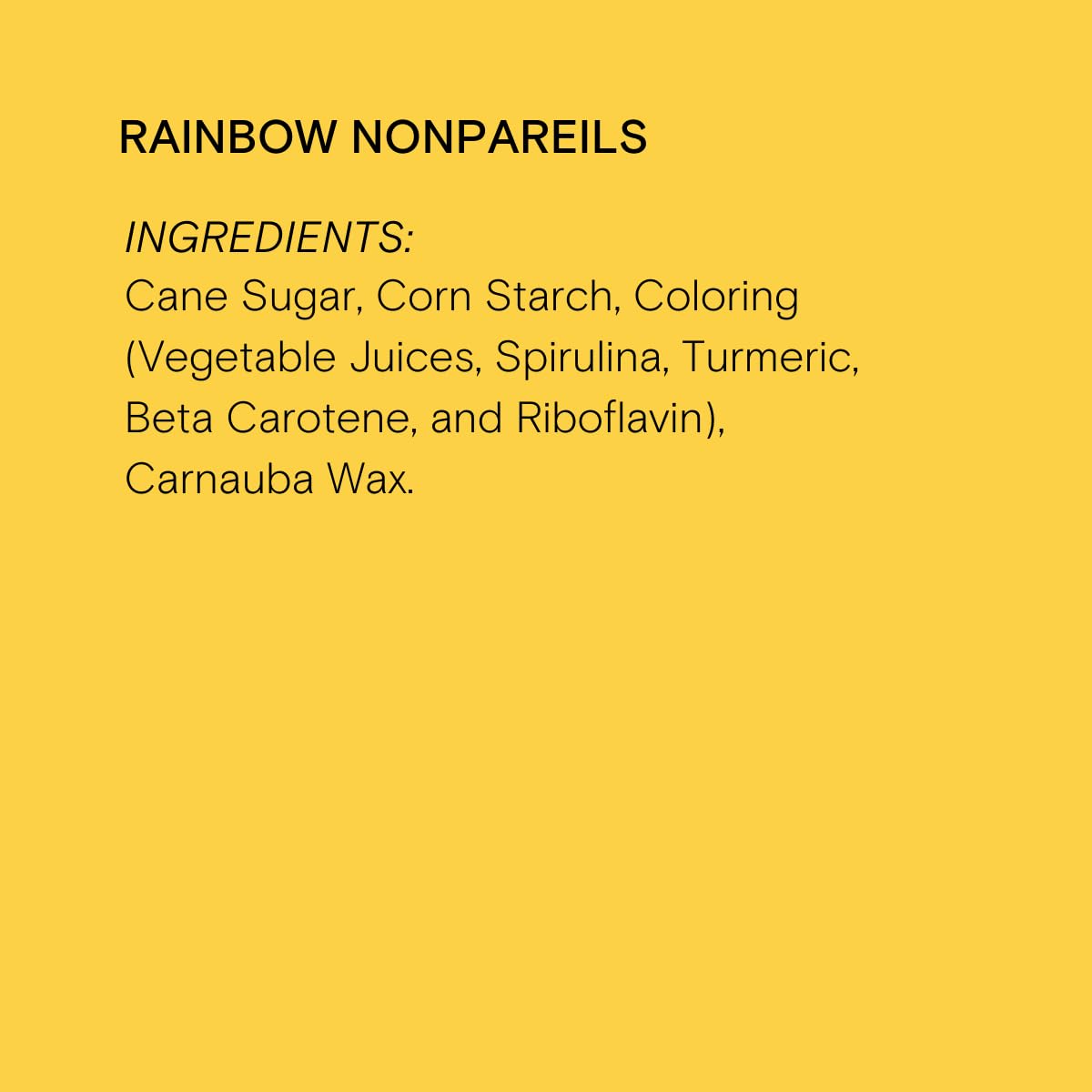 Supernatural Natural Rainbow Nonpareils Sprinkles, Dye-Free, Vegan, Gluten-Free, Kosher, 16oz Bag