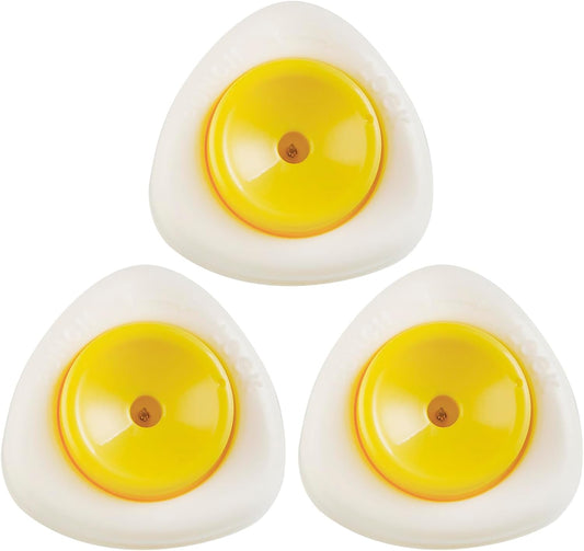 Egg Piercers for Raw Eggs, Egg Hole Poker Egg Separator Tools for Kitchen Gadgets for Hard Boiled Eggs Simple Egg Punchers Piercer with Retractable and Sharp Pin 3 Pack, Yellow