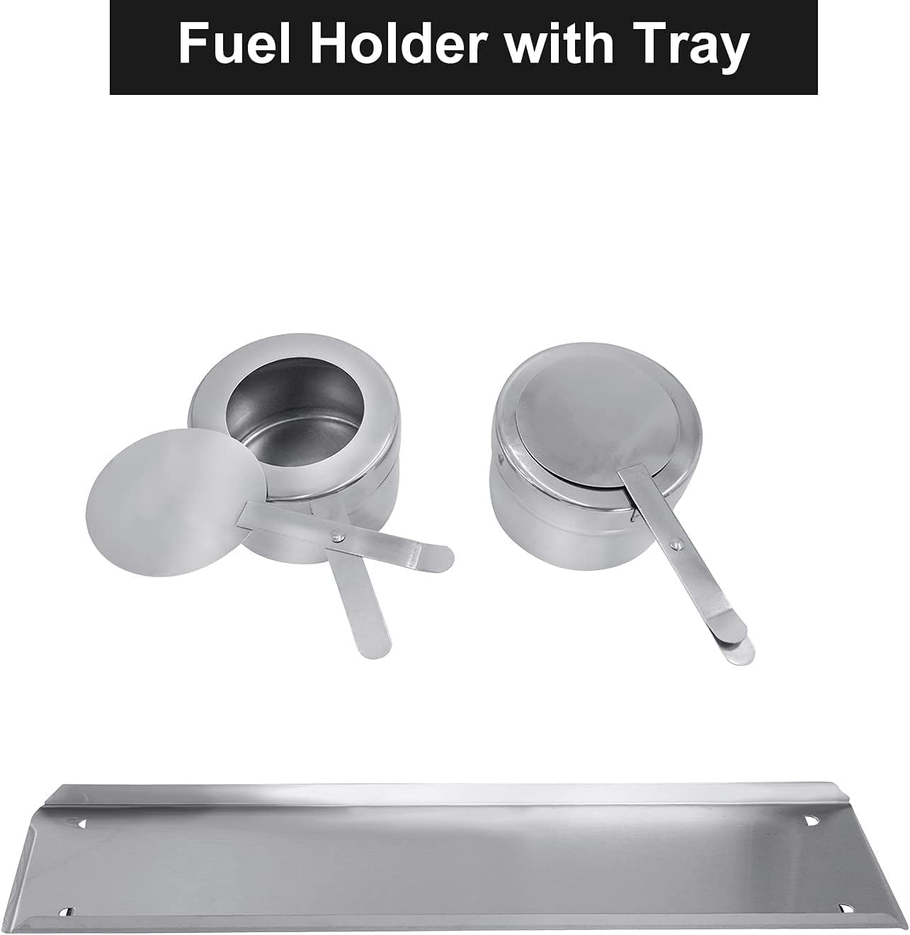 Valgus 2-Pack 8QT Stainless Steel Chafing Dish Buffet Chafer Set with Foldable Frame Water Trays, 2 Full Size, 4 Half Food Pans for Wedding, Parties, Banquet, Catering Events