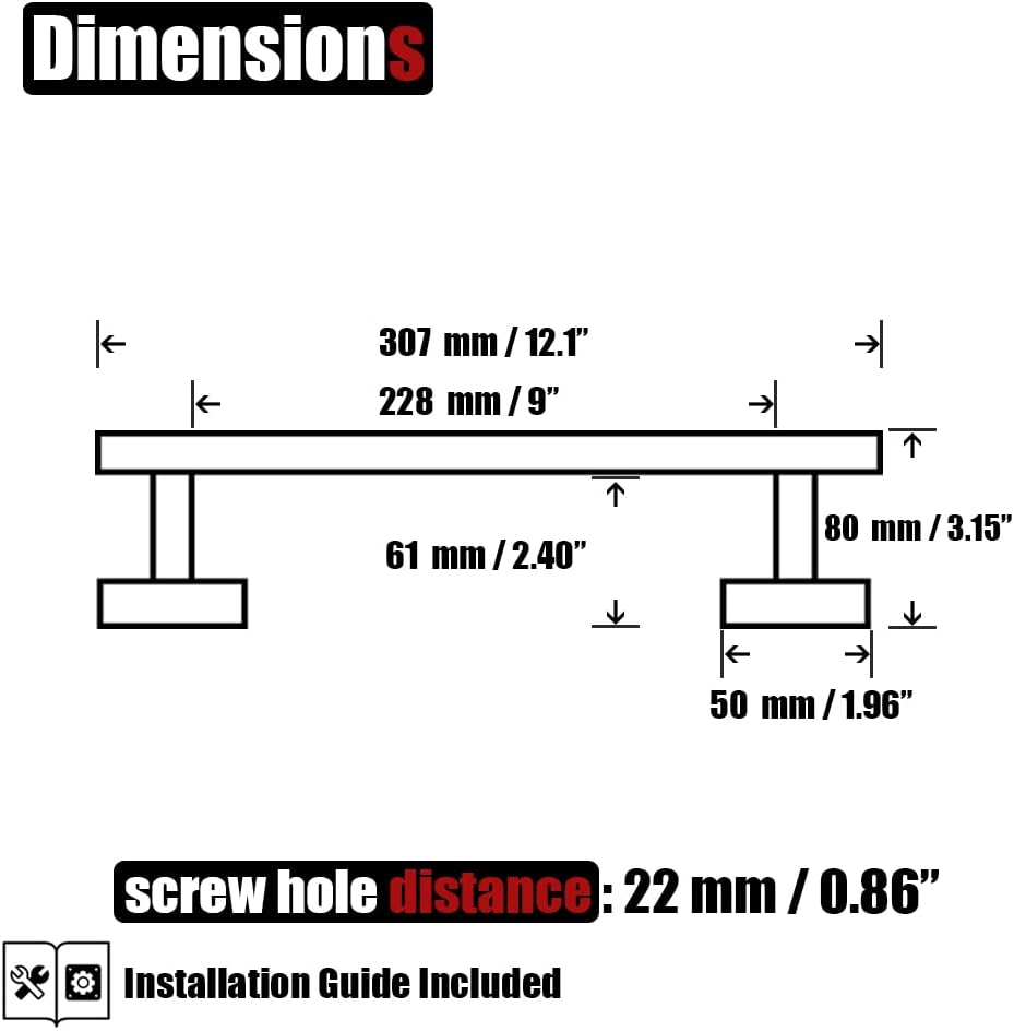 JQK Champagne Bronze Towel Bar, 12 Inch 304 Stainless Steel Thicken 0.8mm Towel Rack Bathroom, Towel Holder Wall Mount, Useable Length 9 Inch, TB110L9-CB
