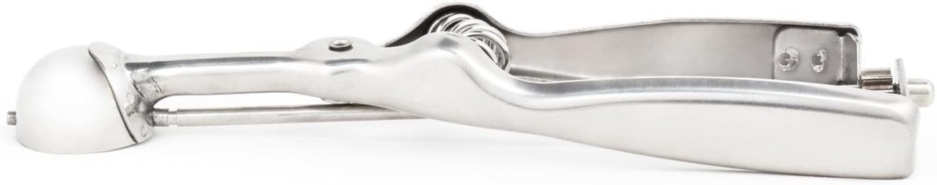 Fox Run Mini Ice Cream/Cookie Dough Scoop, 1 x 2.5 x 7.5 inches, Metallic