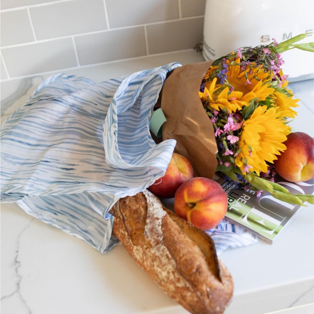 Reusable Grocery Bag - Stylish Shopping Bag for Groceries - Foldable Tote Bag - Medium Size