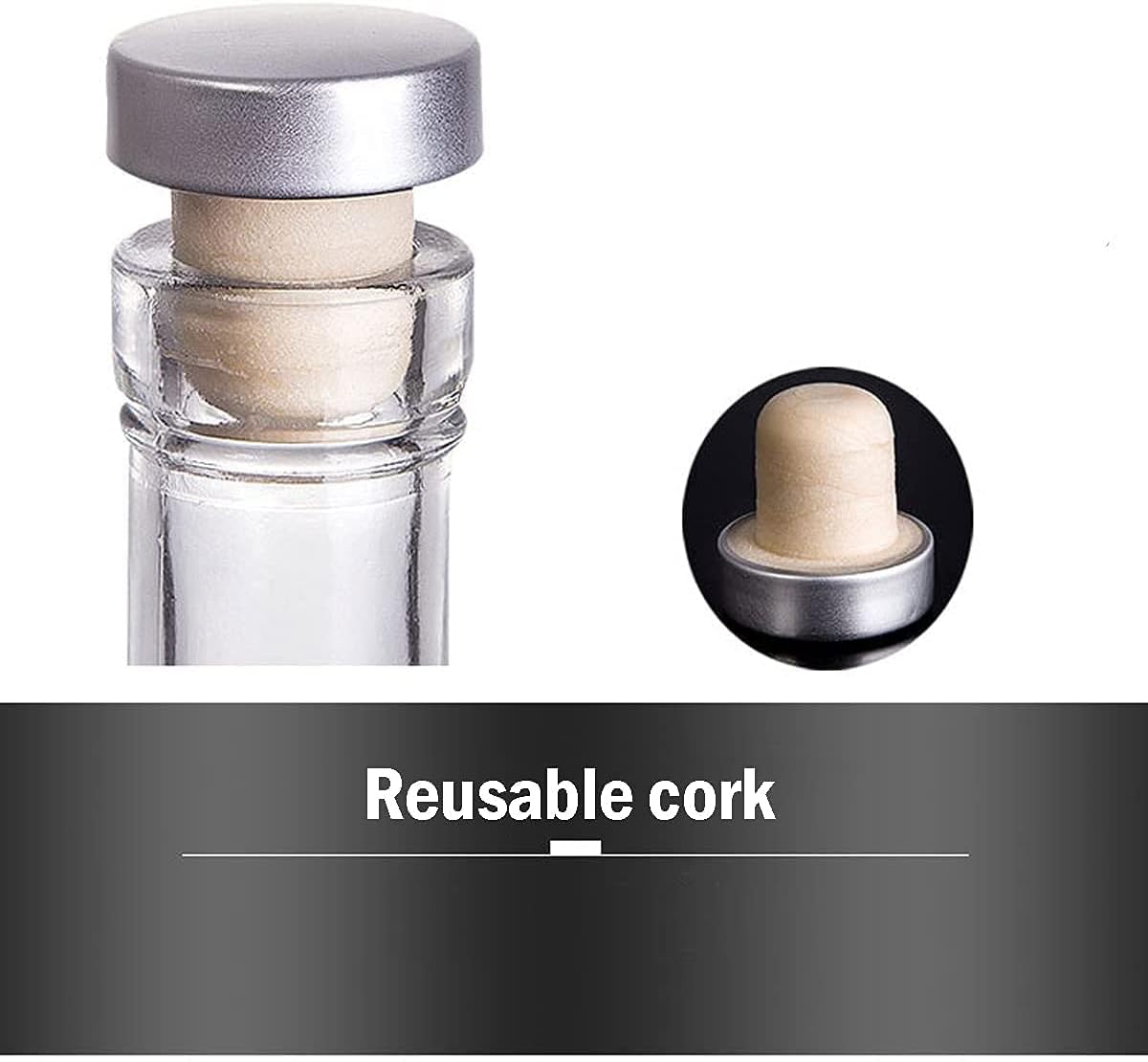 Clear Glass Bottles 12 oz - 375ml [Pack of 12] for Wine Beverages Drinks Oil Vinegar Kombucha Beer Water Soda with Cork Stopper Airtight Lid