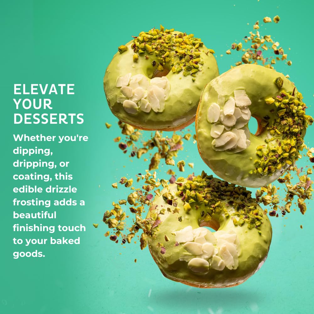 Cappuccino-Flavored Cake Drizzle by Chefmaster, Edible Cake Drip Frosting for Decorating, Drip for Cakes, Cupcakes, Cookies, Donuts, 6.6 lbs