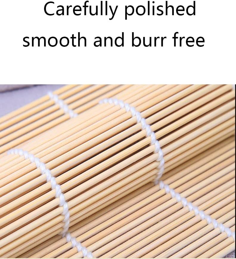 4 Pack Bamboo Sushi Rolling Mat, Sushi Roll Maker (9.5" x 9.6")