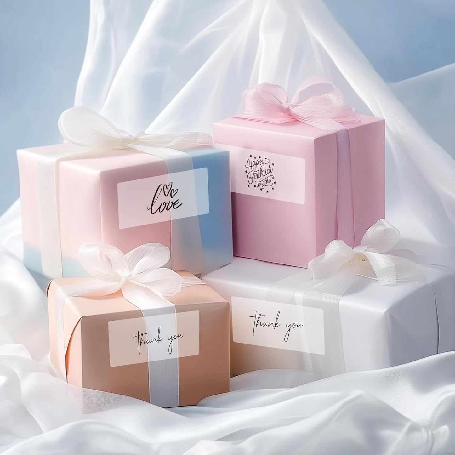 Transparent Thermal Labels Stickers 2x4 Inch, Self-Adhesive Clear Waterproof Thermals Stickers for Logo Design, Transparent Direct Thermal Labels- 200 Sheets