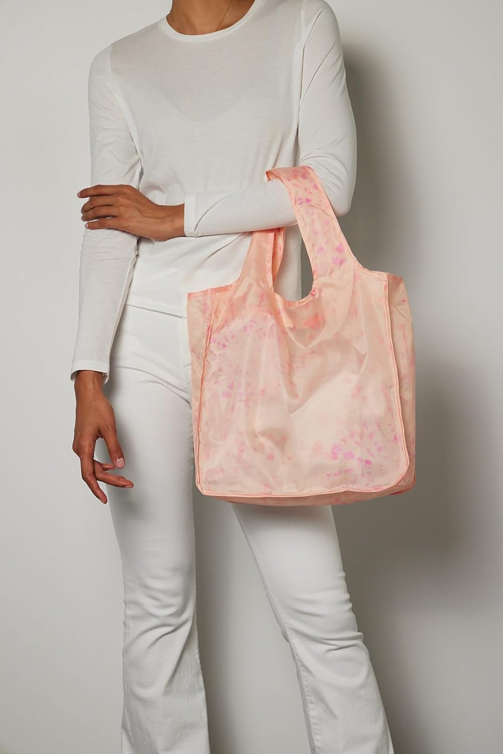 Reusable Grocery Bag - Stylish Shopping Bag for Groceries - Foldable Tote Bag - Medium Size