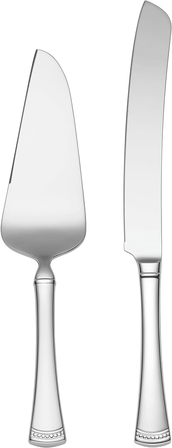 LENOX Portola 2-Piece Dessert Set, 2 Count, Metallic