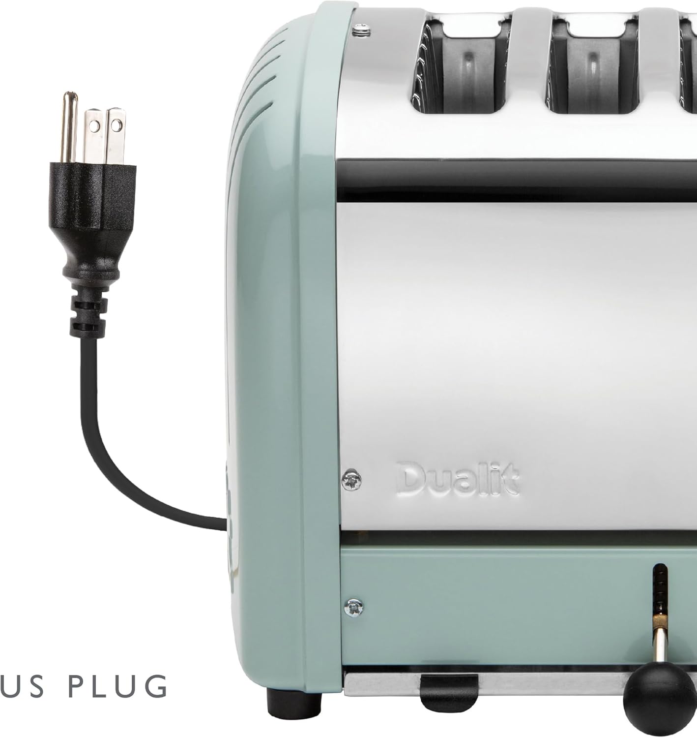 Dualit Classic 4 Slice NewGen Toaster - Stainless Steel - Hand Built in the UK - Replaceable ProHeat elements - Defrost Bread - Mechanical Timer - Eucalyptus Classic Toaster