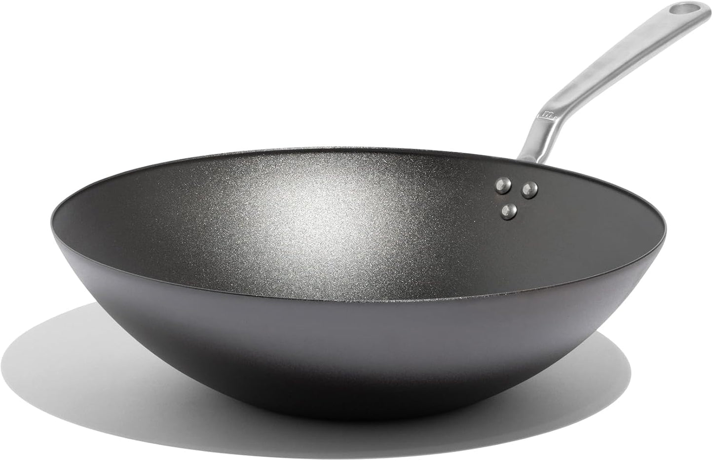 Made In Cookware - 13" Seasoned Carbon Steel Wok - (Like Cast Iron, but Better) - Professional Cookware - Crafted in Sweden - Induction Compatible