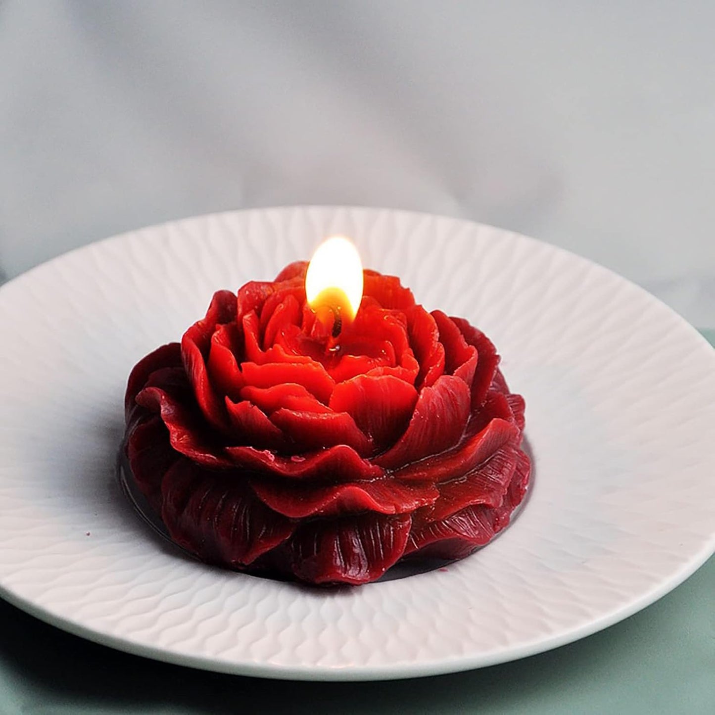 Peony Rose 3D Flower Resin Cake Mold - Silicone Molds for Clay Candle Making
