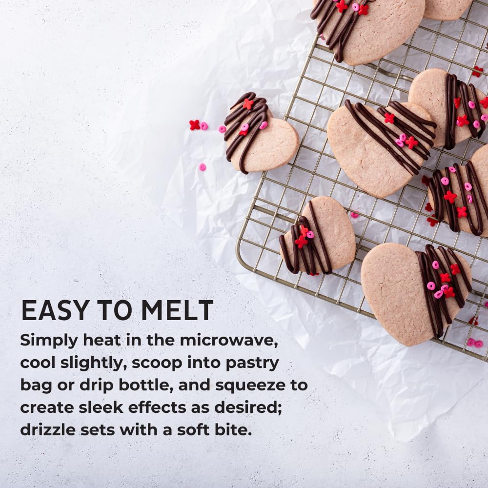 Cappuccino-Flavored Cake Drizzle by Chefmaster, Edible Cake Drip Frosting for Decorating, Drip for Cakes, Cupcakes, Cookies, Donuts, 6.6 lbs