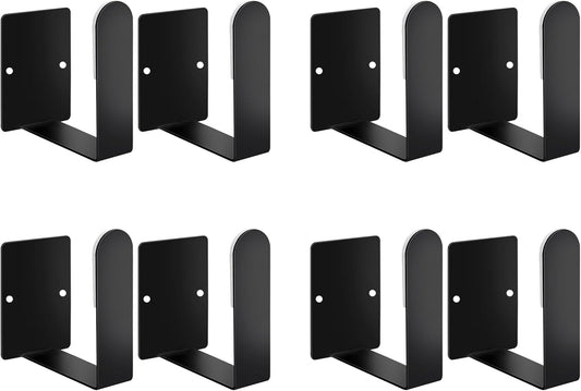 Pot Lid Holder Stainless Steel Wall Mounted 3M Self Adhesive Pan Cover Racks (Set of 4) Freely Adjustable Length (Black)