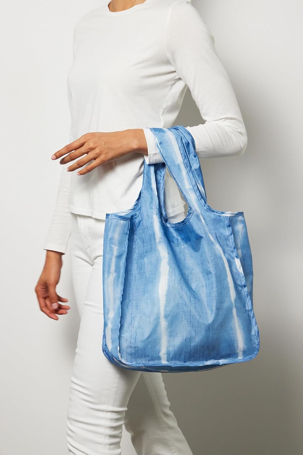 Reusable Grocery Bag - Stylish Shopping Bag for Groceries - Foldable Tote Bag - Medium Size