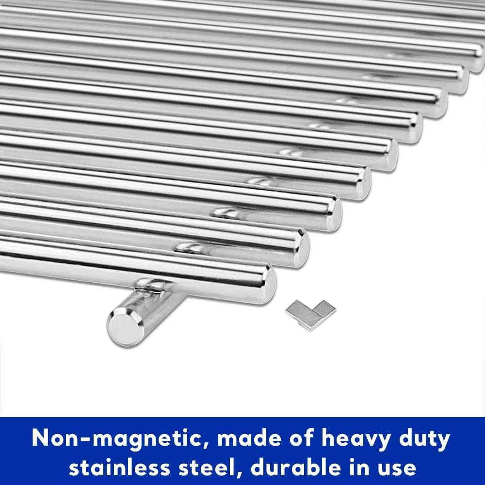 Uniflasy 19.5" Grill Grate for Weber Genesis 300 Series, 304 Stainless Steel Grill Grate for Weber Genesis S330 S320 S310 E330 E320 E310, Replacement Grill Grates for Weber 7528/7524