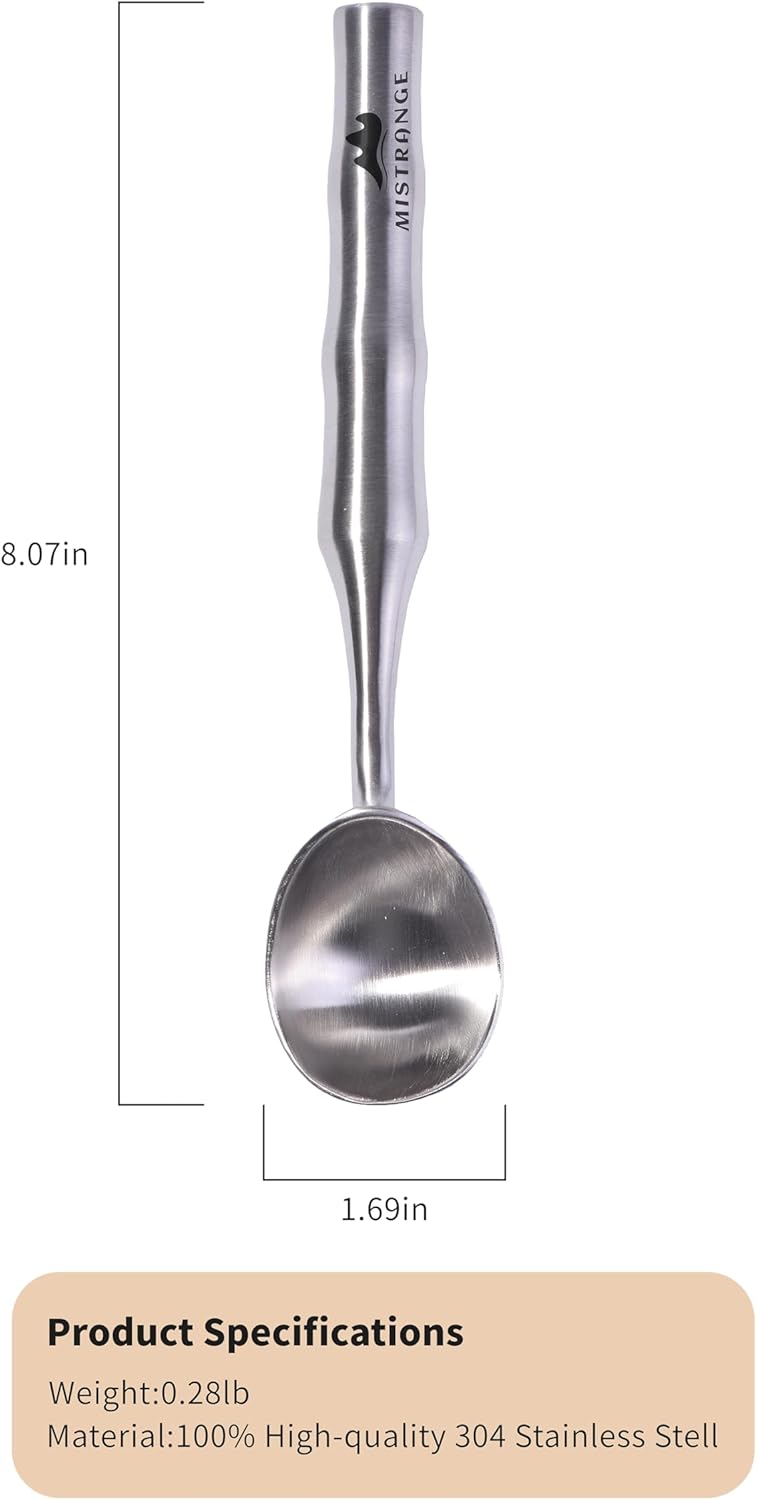 Stainless Steel Ice Cream Scoop - Ergonomic Handle Ice Cream Scooper Heavy Duty Ice Cream Scoops Best Rated - One-Piece Dishwasher Safe Icecream Scoop Stainless Steel