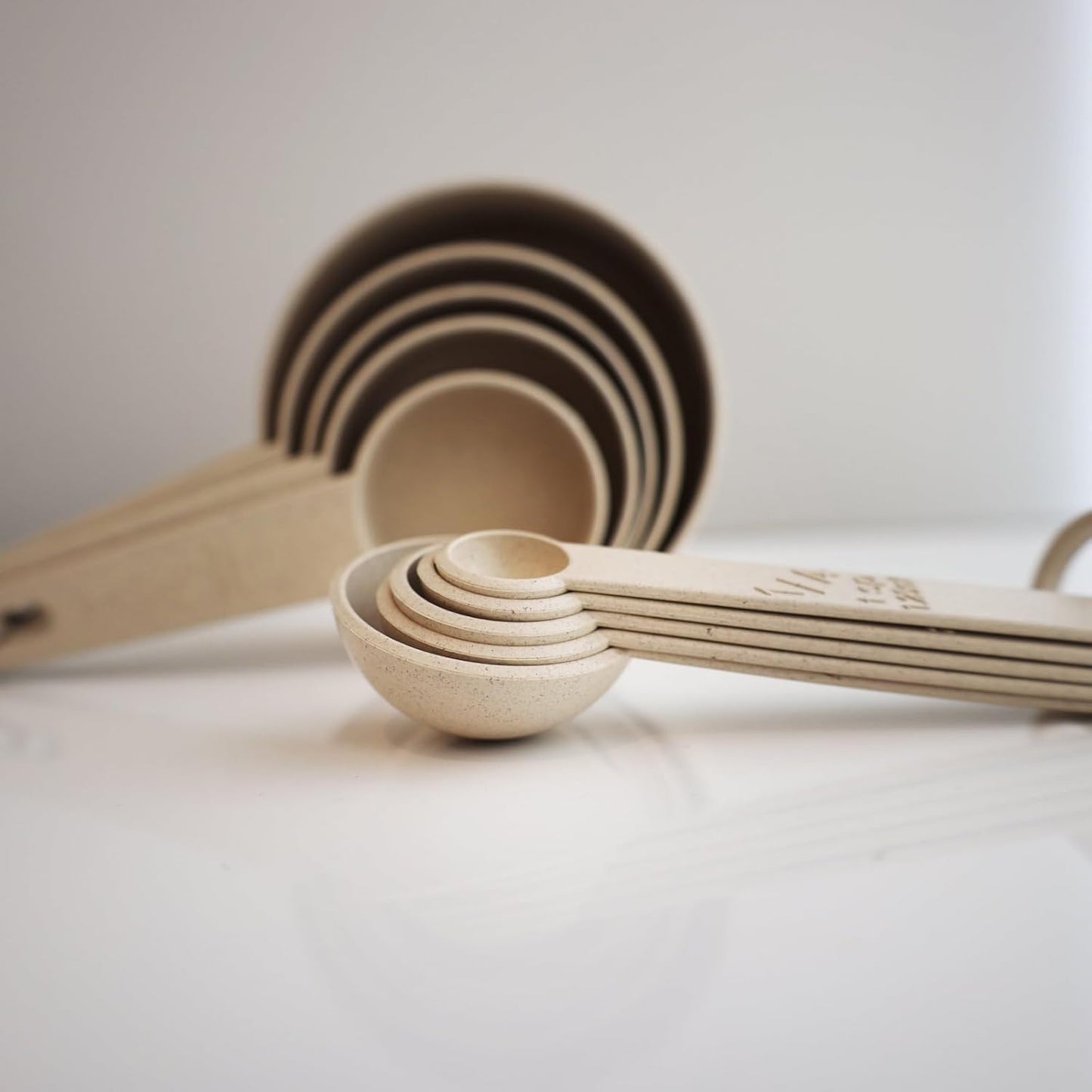 Beille 14pc Wheat Straw Kitchen Utensil Set Peeler Cutter Grater Spoons and Cups