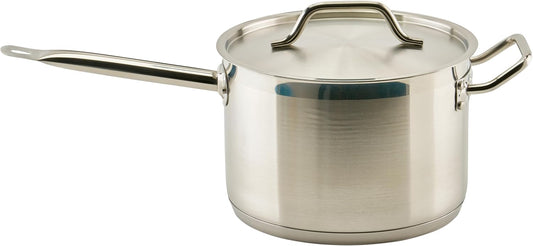 Winware Stainless Steel 7 Quart Sauce Pan with Cover