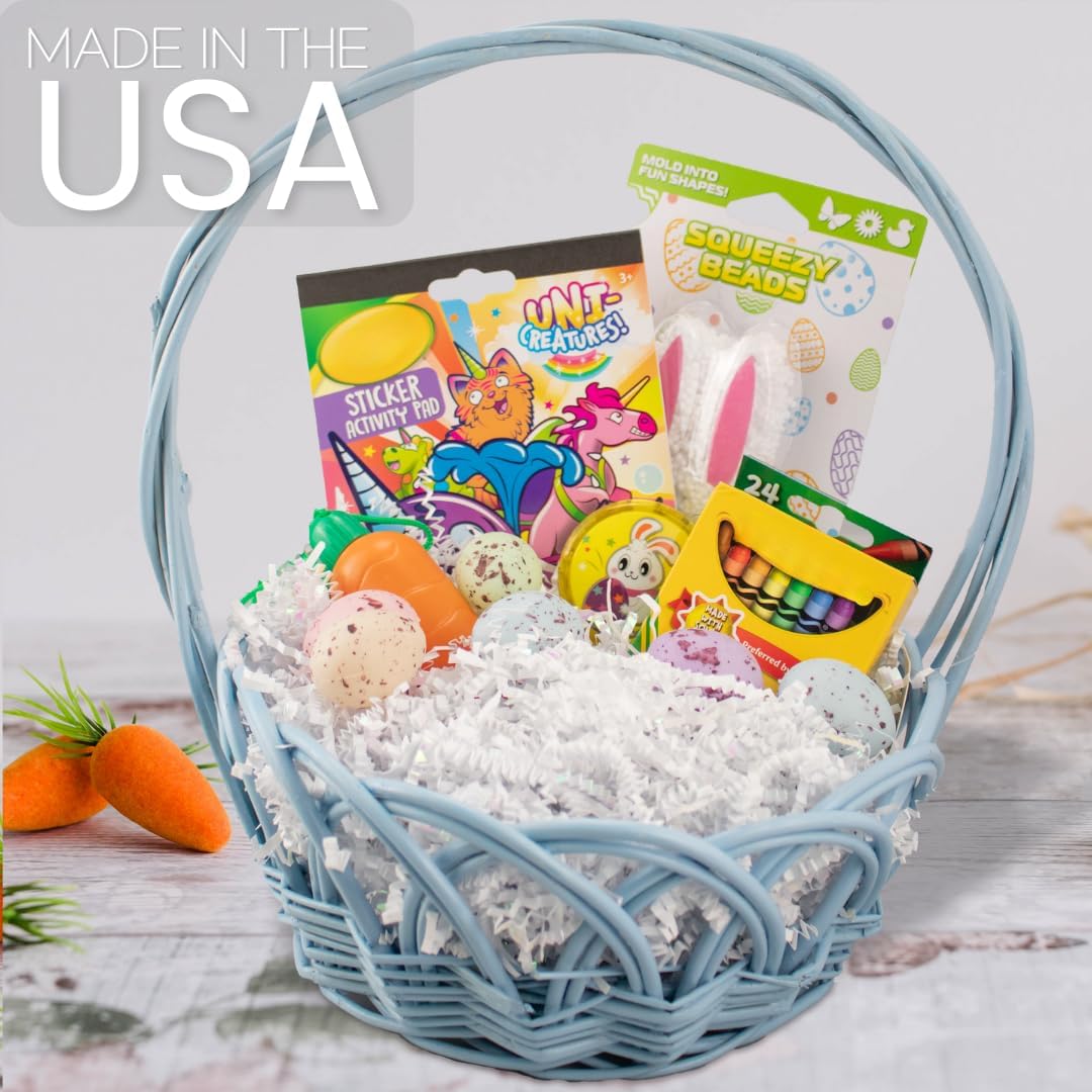 MagicWater Crinkle Cut Paper for Gift Baskets - 2LB - Diamond White - Perfect for Shredded Paper Filler, Basket Filler, Gift Boxes, Bridesmaid Gifts,Halloween Stuffers & More – Ideal for All Occasions