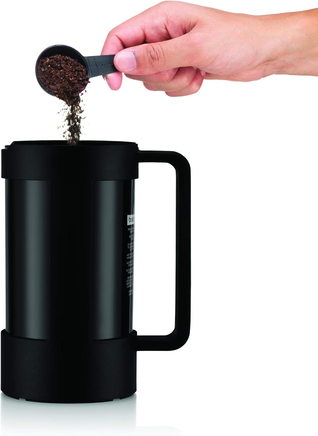 Bodum Bean Sustainable French Press Coffee Maker, 34 Ounce, Black