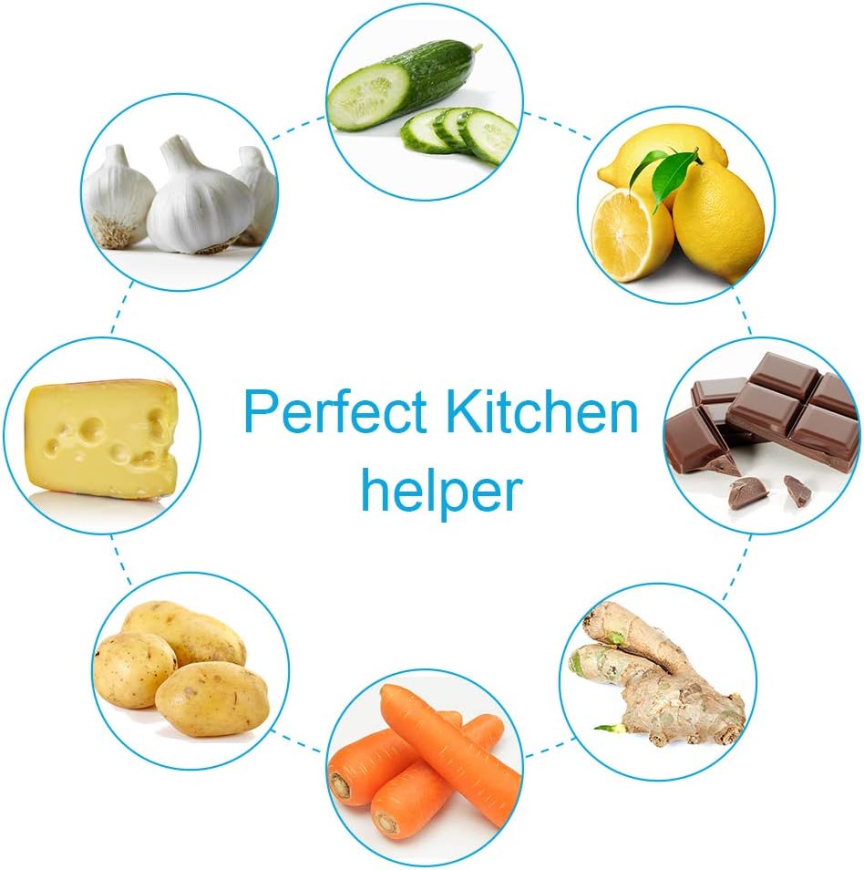 Pro Zester Grater, Lemon Zester, Parmesan Zester, Chocolate, With Razor-Sharp Stainless Steel Blade, Protective Cover and Cleaning brush, Dishwasher Safe, by Nspring