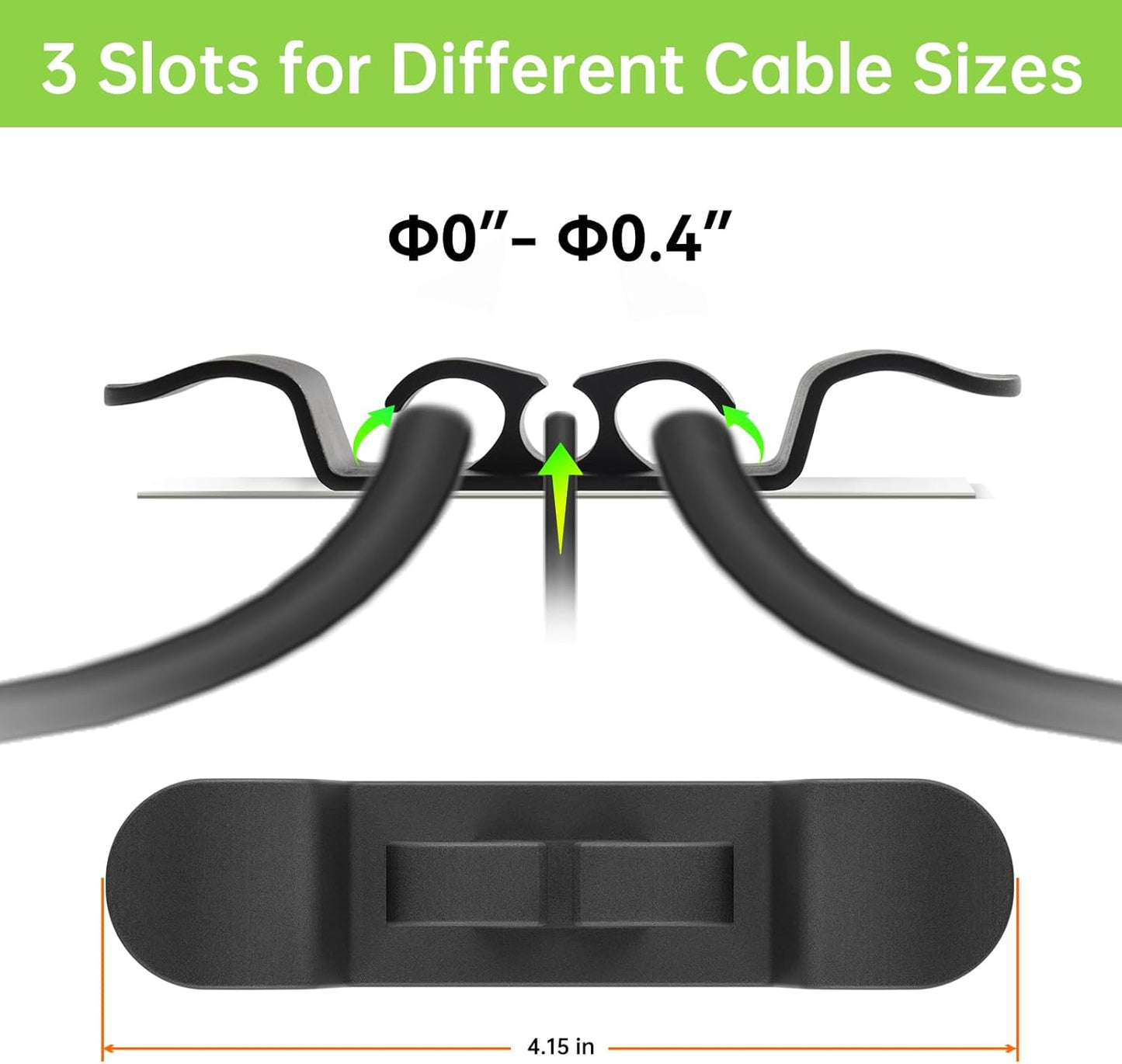 6PCS Cord Organizer for Appliances, Upgraded Kitchen Appliance Cord Wrap, Cord Holder Stick on Pressure Cooker, Coffee Maker, Air Fryer and Blender(6 Black)