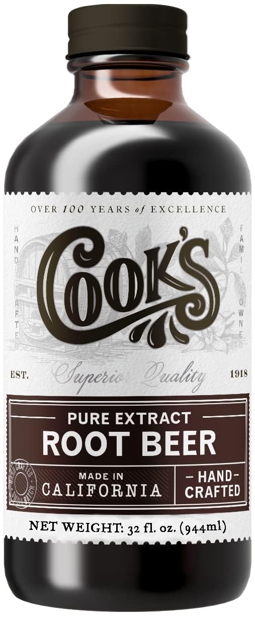Cook's, Root Beer Extract Flavoring, For Root Beer Making and Baking, 32 Ounce
