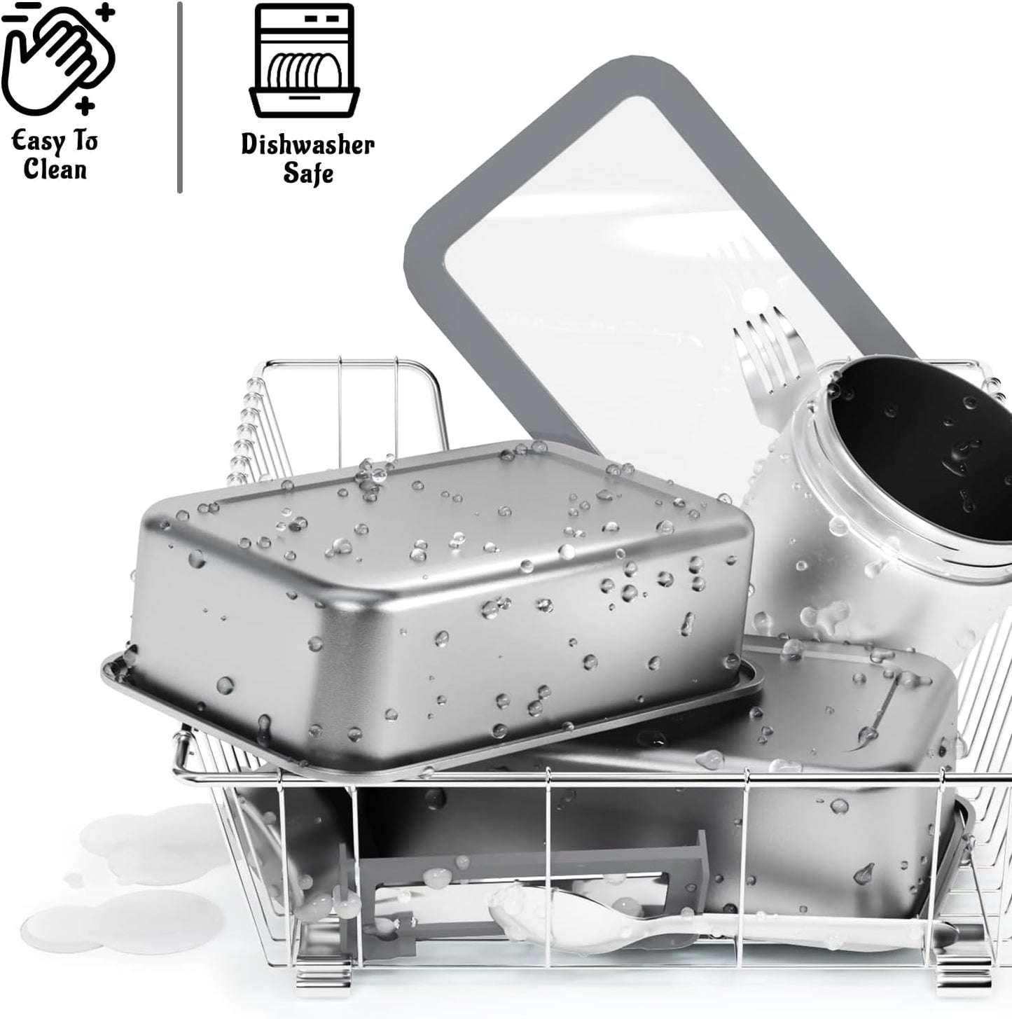 Stainless Steel Bento Box Set for Adult - 42oz Leak-Proof Lunch Box Containers with Thermo, Insulated Bag for Work Travel Dining Out