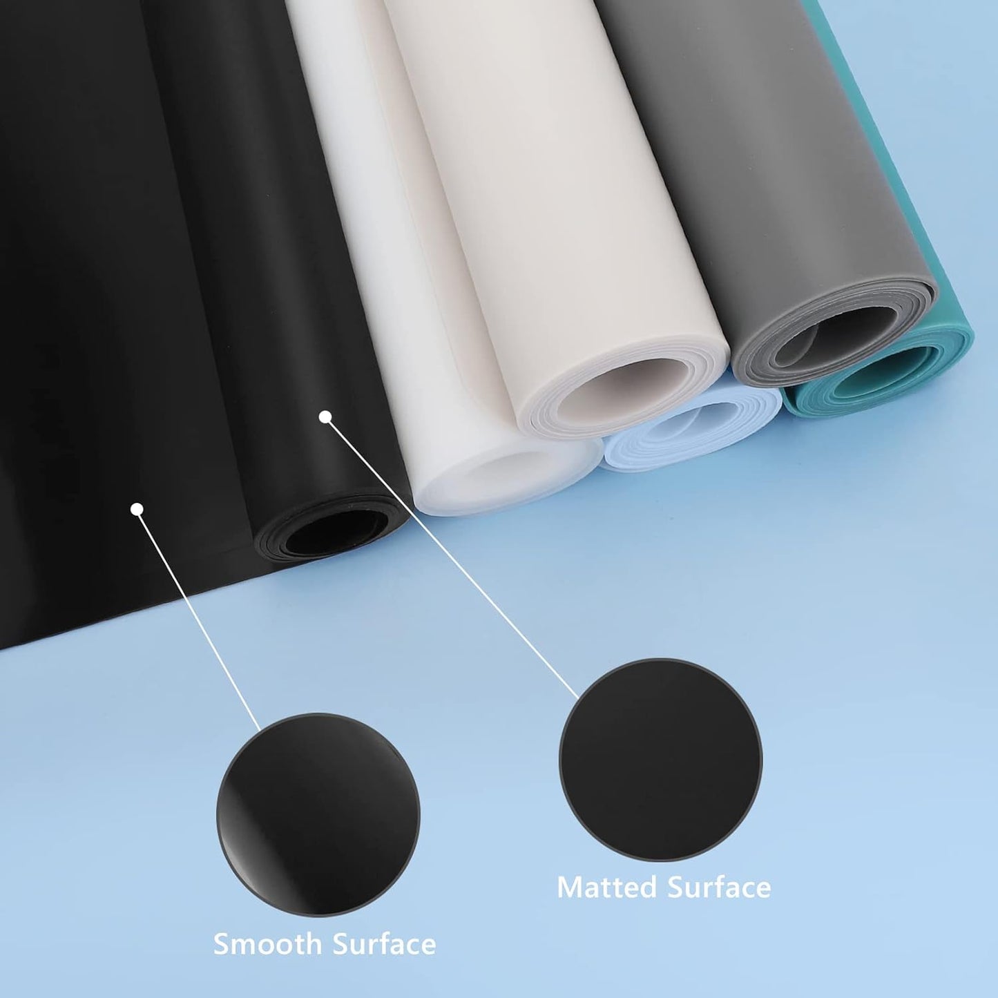 Gartful Silicone Mat for Kitchen Counter, 35" by 24" Extra Large Countertop Protector, 0.06" Thick Multipurpose Mat, Heat-Resistant Placemats, Desk Saver Pad, Table Dish Mat, Nonstick, Nonskid, Black