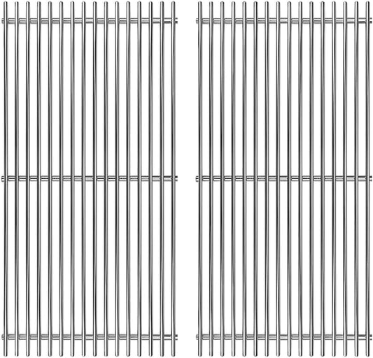 S6F652 (2-Pack) 18 1/4" Stainless Steel Gas Grill Grates for Charbroil 461210010, 463210011, 463212511, 463215512, 463215513, 463215712, 463215713, 463215714, 463224611, 463244011, 463247009