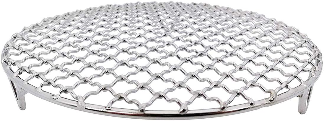 Versatile Round 304 Stainless Steel Cooling Rack Baking,Heat Resistant Rust Proof Sturdy Durable Dia 12"