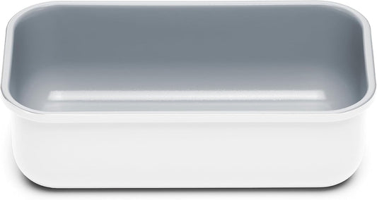 Caraway Non-Stick Ceramic 1 lb Loaf Pan - Naturally Slick Ceramic Coating - Non-Toxic, PTFE & PFOA Free - Perfect for Pound Cakes, Breads, & More - White