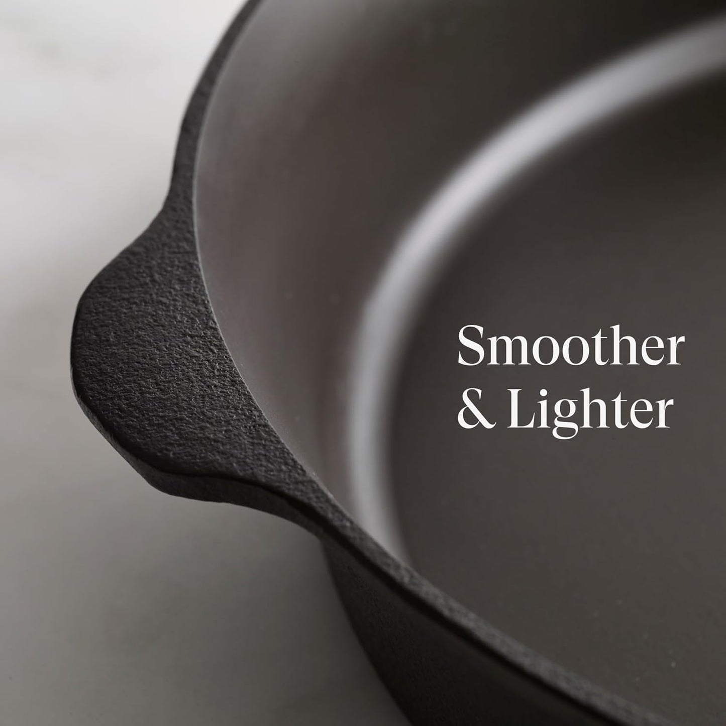 Field Company 10-Inch Cast Iron Skillet – No.8, Lightweight & Smooth, Nonstick, Preseasoned with Organic Oil – Made in USA, Non-Toxic – Vintage Design